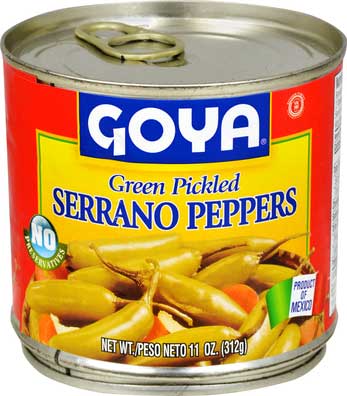 Goya Serrano Pepper, 11 Ounce -- 12 per case.