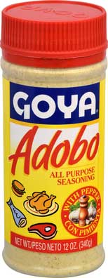 Goya Adobo Seasoning with Pepper - 12 oz. jar, 24 per case