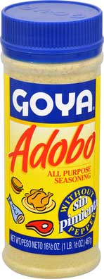 Goya Adobo Seasoning without Pepper - 16.5 oz. jar, 24 per case