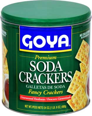 Goya Soda Cracker - 24 oz. canister, 12 per case