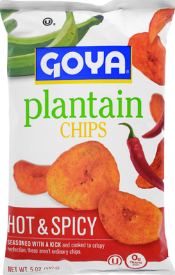 Goya Hot and Spicy Plantain Chips, 5 Ounce -- 12 per case