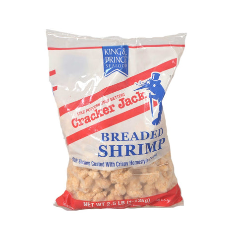 King and Prince Cracker Jack Popcorn Breaded Shrimp, 2.5 Pound -- 4 per case.