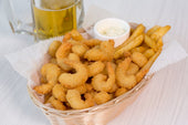King and Prince Cracker Jack Popcorn Breaded Shrimp, 2.5 Pound -- 4 per case.