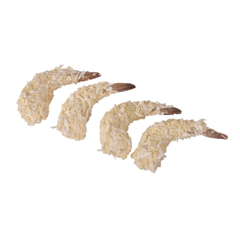 King and Prince Round Coconut Breaded Shrimp - 16/20, 2.5 Pound -- 4 per case.