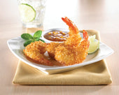 King and Prince Round Coconut Breaded Shrimp - 16/20, 2.5 Pound -- 4 per case.