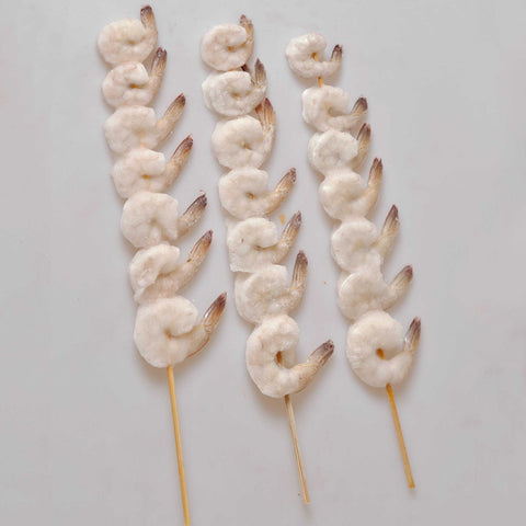 King and Prince Grillmaster Skewer Shrimp, 7/2.6 Ounce -- 72 per case.