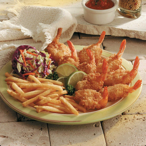Oceanway Seafood Butterfly Breaded Shrimp - 26/30 Count, 3 Pound -- 4 per case.
