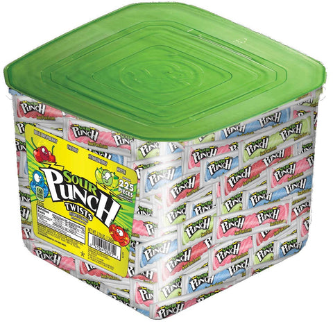 Sour Punch Twists 4 Flavors Candy, 2.59 Pound Jar -- 6 per case