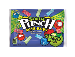 Sour Punch - Share Me Assorted Bites, 3.5 Ounce -- 144 per case.