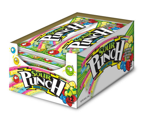 Sour Punch Rainbow Candy, 4.5 Ounce -- 12 per case.