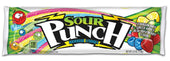 Sour Punch Straws Rainbow Sugar Candy, 4.5 Ounce -- 24 per case.