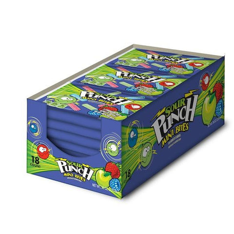 Sour Punch Assorted Flavors Mini Bites, 2 Ounce - 18 per pack -- 2 packs per case