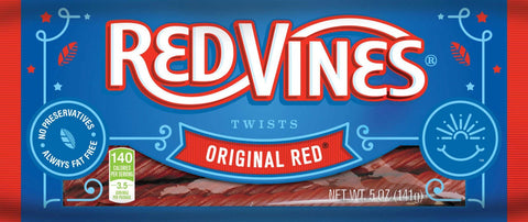 Red Vines Original Red Twists, 5 Ounce -- 12 per case.
