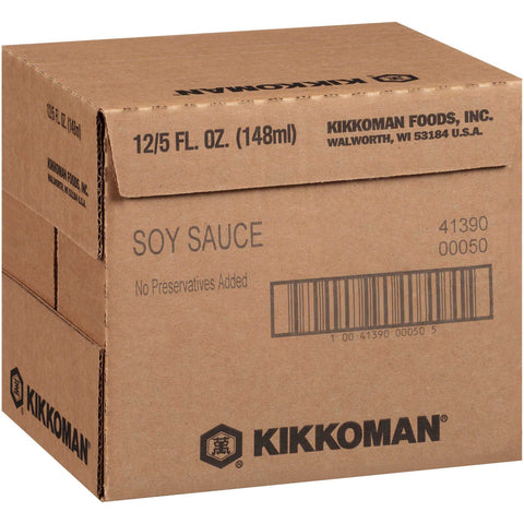 Kikkoman Soy Sauce, 5 Fluid Ounce -- 12 per case.