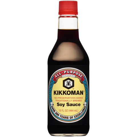Kikkoman Soy Sauce, 15 Fluid Ounce -- 12 per case.