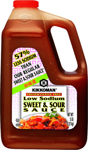 Kikkoman Low Sodium Sweet and Sour Sauce, 5 Pound -- 6 per case.