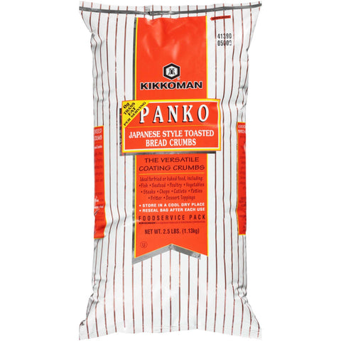 Kikkoman Panko Japanese Style Toasted Bread Crumb, 2.5 Pound -- 6 per case.