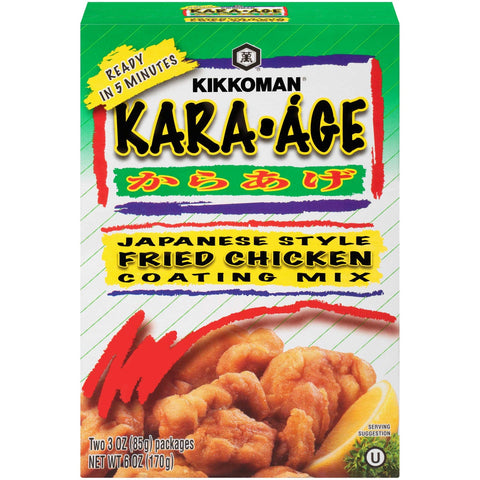 Kikkoman Kara Age Japanese Style Fried Chicken Coating Mix, 6 Ounce -- 12 per case