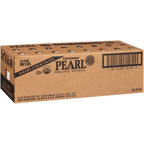 Kikkoman Pearl Organic Smart Chocolate Soymilk, 8 Fluid Ounce -- 24 per case.