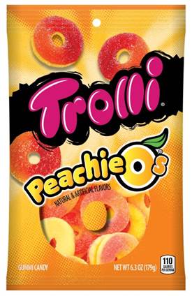Trolli Peachie Gummi Candy, 6.3 Ounce -- 8 per case.