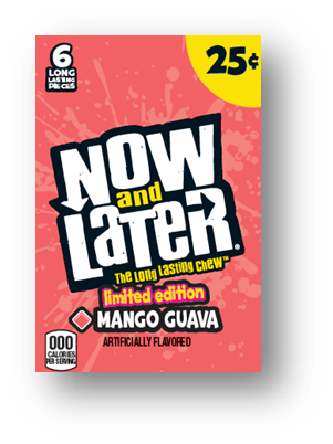 Now and Later Mango Guava Candy, 0.93 Ounce -- 288 per case.