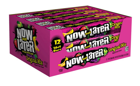 Now and Later Original Chewy Candy Bar - Assorted -- 144 per case.