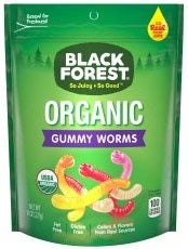 Black Forest Organic Gummy Worms, 8 Ounce -- 6 per case