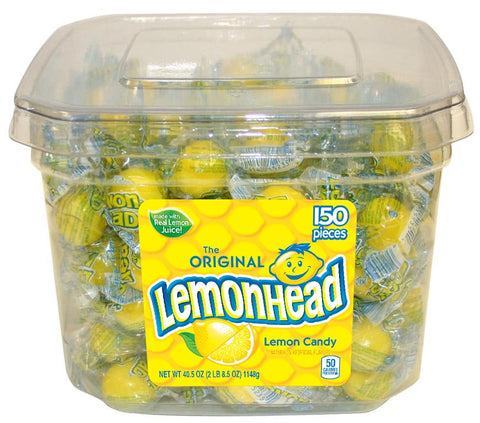 Lemonhead Candy - 150 count per pack -- 4 packs per case.