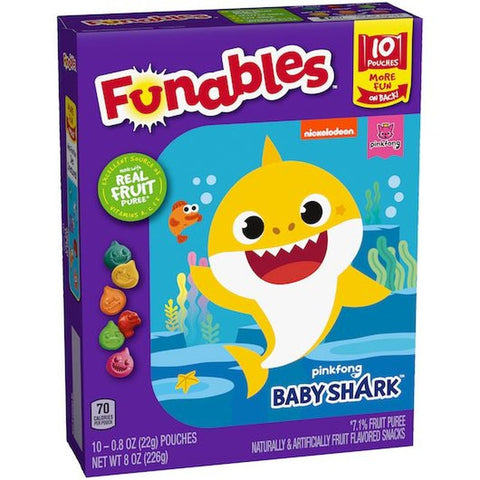 Ferrara Funables Pinkfong Baby Shark Fruit Flavored Snacks, 8 Ounce -- 8 per case