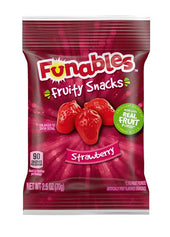 Funables Strawberry Fruit Snacks, 2.5 Ounce -- 48 per case