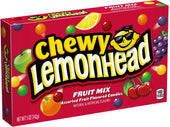 Lemonhead Assorted Fruit Flavor Chewy Candy Theater Box, 5 Ounce -- 12 per case.