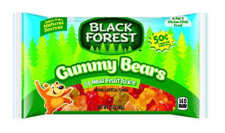 Black Forest Gummy Bears Candy, 1.5 Ounce - 24 per pack -- 12 packs per case.