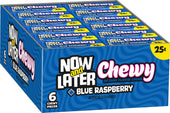 Now and Later Soft Blue Raspberry Chewy Candy, 0.93 Ounce -- 288 per case.