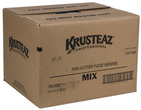 Krusteaz Professional High Altitude Fudge Brownie Mix, 7 Pound -- 6 per case