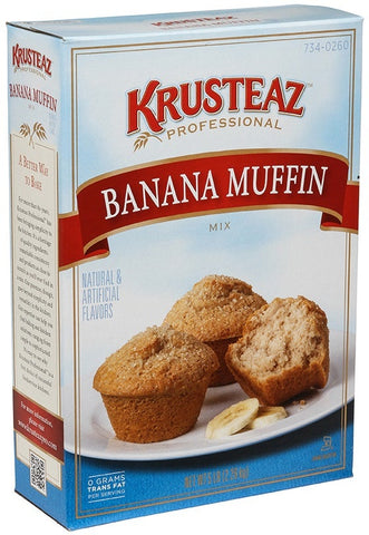 Krusteaz Banana Nut Muffin Mix 5 Pound -- 6 per case