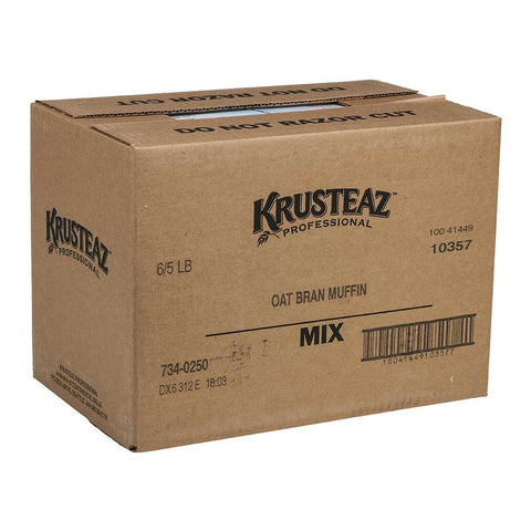Krusteaz Oat Bran Muffin Mix, 5 Pound -- 6 per case.