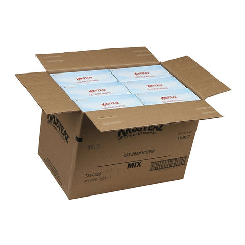 Krusteaz Oat Bran Muffin Mix, 5 Pound -- 6 per case.