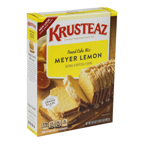 Krusteaz Meyer Lemon Pound Cake Mix, 16.5 Ounce -- 12 per case.