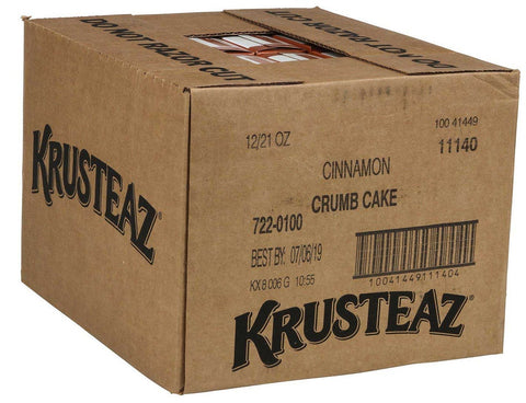 Krusteaz Cinnamon Swirl Crumb Cake and Muffin Mix, 21 Ounce -- 12 per case.