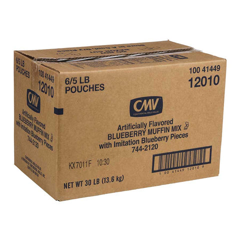 Continental Mills Blueberry Imitation Muffin Mix, 5 Pound -- 6 per case