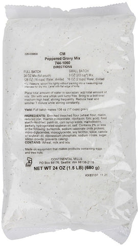 Continental Mills Peppered Gravy Mix, 1.5 Pound -- 6 per case