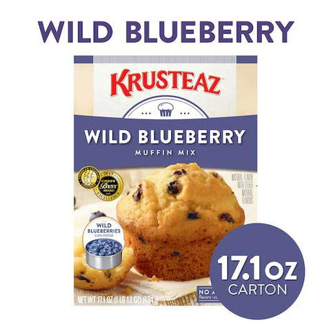 Krusteaz Wild Blueberry Muffin Mix, 17.1 Ounce -- 12 per case