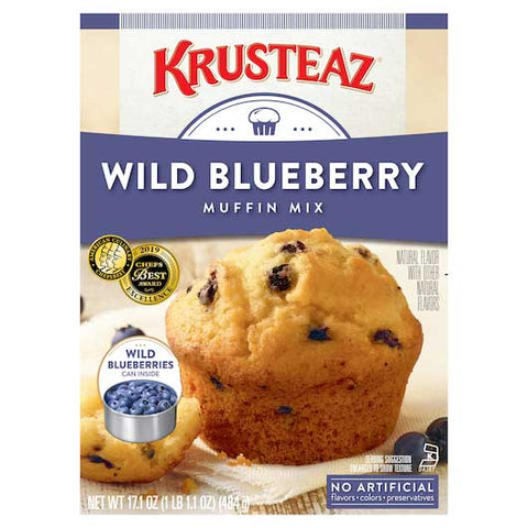 Krusteaz Wild Blueberry Muffin Mix, 17.1 Ounce -- 12 per case