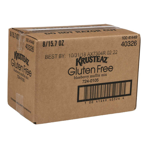 Krusteaz Gluten Free Blueberry Muffin Mix, 15.7 Ounce -- 8 per case.