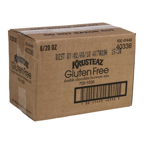 Krusteaz Gluten Free Brownie Mix, 20 Ounce -- 8 per case.
