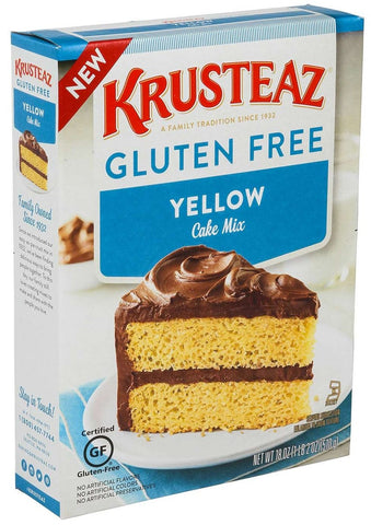 Krusteaz Gluten Free Yellow Cake Mix, 18 Ounce -- 8 per case