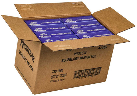 Krusteaz Blueberry Protein Muffin Mix, 16.23 Ounce -- 8 per case