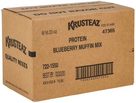 Krusteaz Blueberry Protein Muffin Mix, 16.23 Ounce -- 8 per case