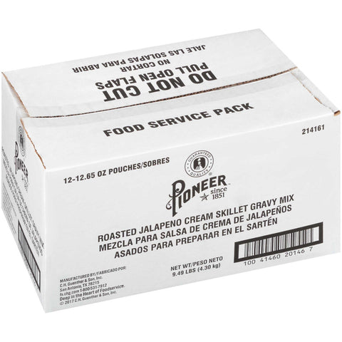 Pioneer Roasted Jalapeno Cream Skillet Gravy Mix, 12.65 Ounce -- 12 per case