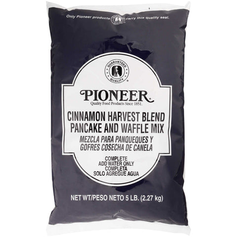 Pioneer Cinnamon Harvest Blend Pancake and Waffle Mix, 5 Pound -- 6 per case.